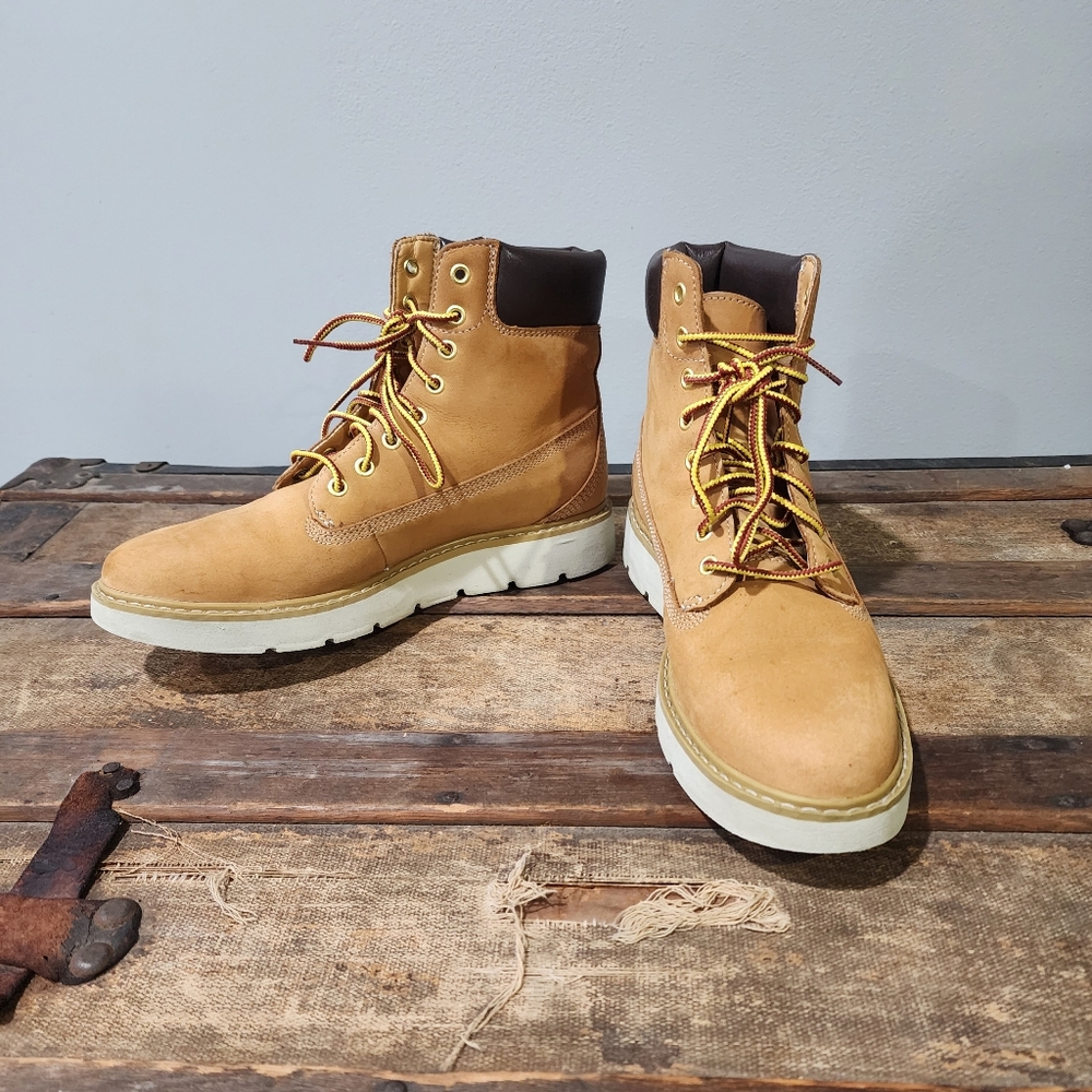 Timberland Kenniston 6” Lightweight Wheat Nubuck Leather Boots Cabincore. 7.5